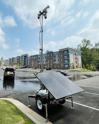 Surveillance Trailer Deployed at Property - Thumb