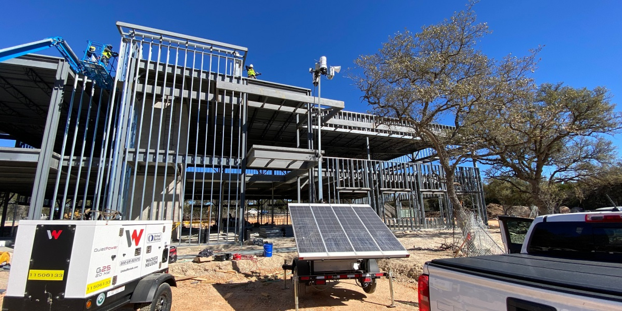 Surveillance Trailer Jobsite