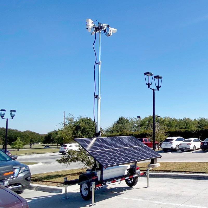 Surveillance Trailer in a Parking Lot Environment