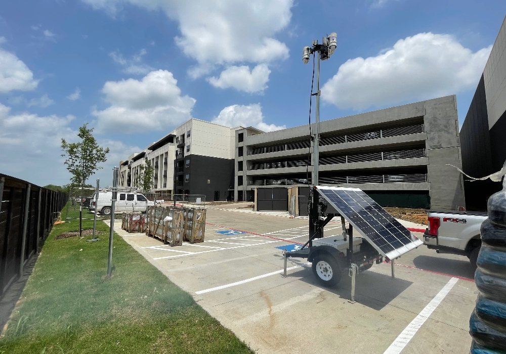 Solar Surveillance Trailer at Construction Project - Header