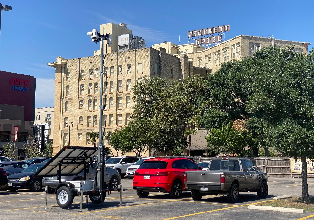 LotGuard Trailer at Hotel Parking Lot - Header